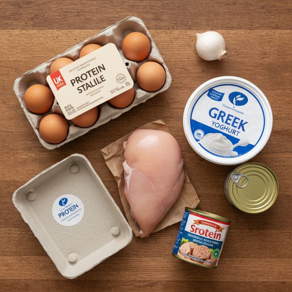 Protein-rich UK supermarket staples